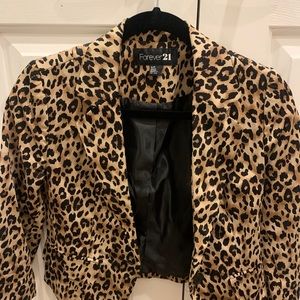 Leopard blazer